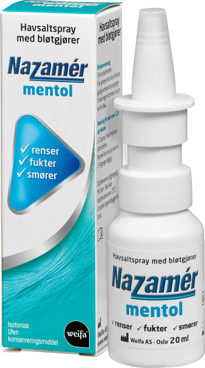 Nazamer Mentol Saltvannspray 20 ml