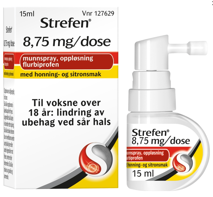 Strefen Munnspray 8,75mg/dose Honning og Sitron 15 ml