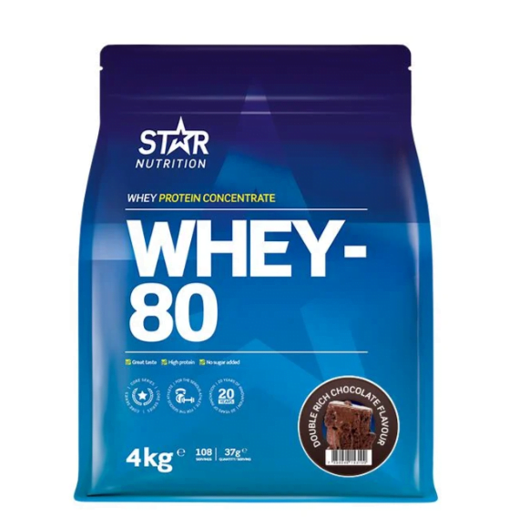 Whey-80 Myseprotein 4 kg​