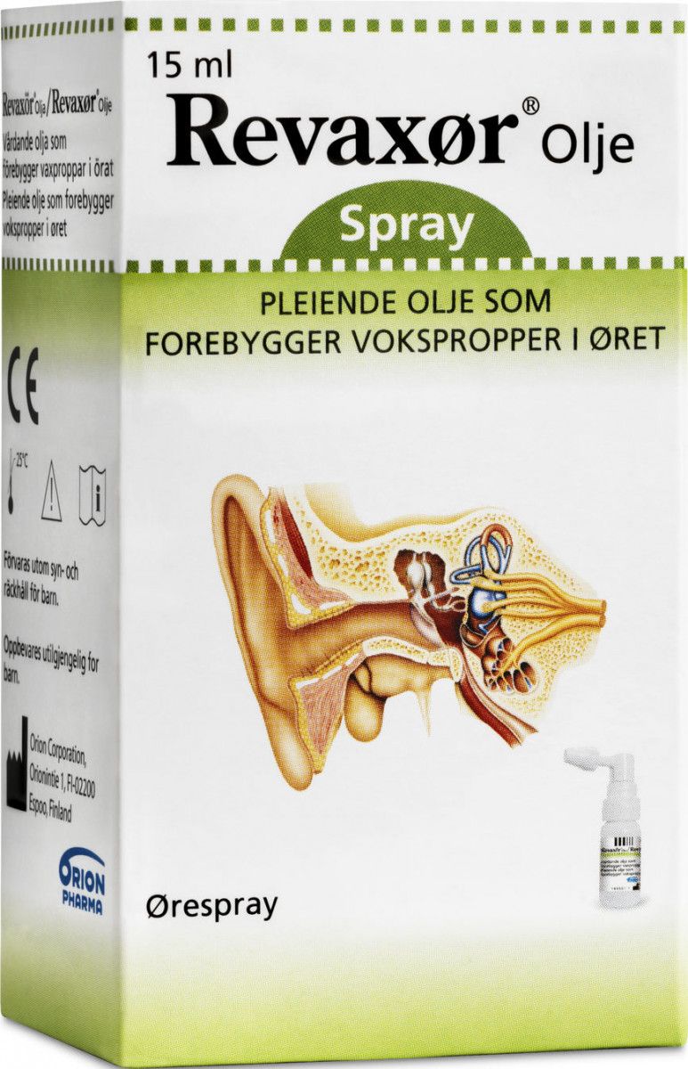 Revaxør olje ørespray forebyggende 15ml