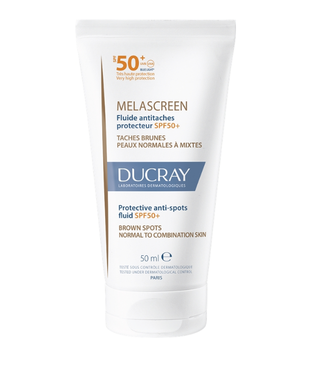 Ducray Melascreen UV Fluid SPF50+ mot mørke flekker 50 ml