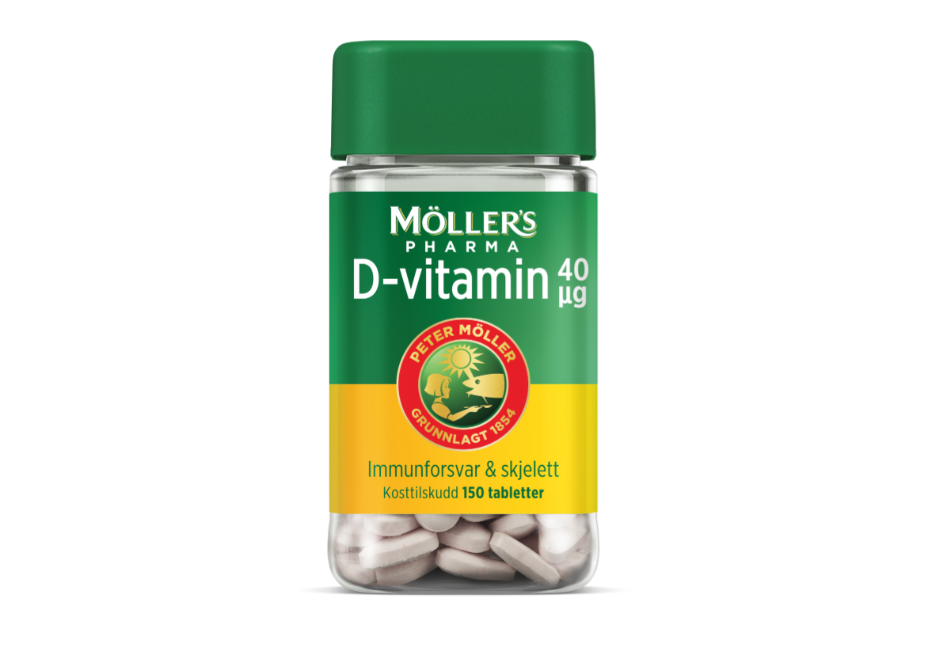 Möller’s Pharma Vitamin-D tab 40µg 150stk