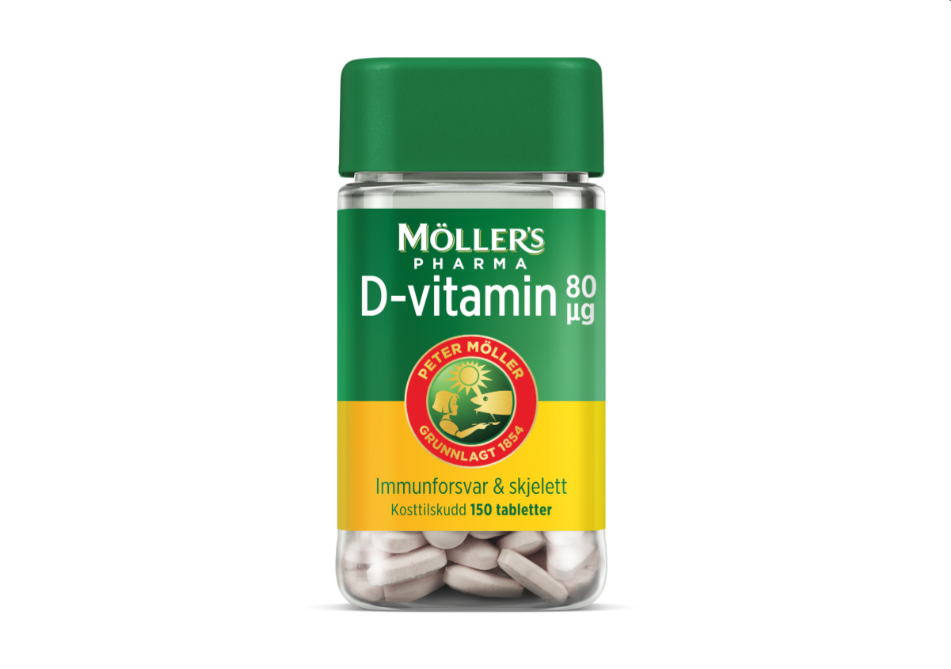 Möller’s Pharma Vitamin-D tab 80µg 150stk