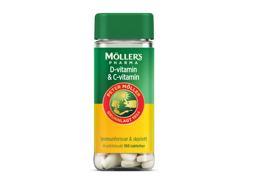 Möller’s Pharma Vitamin-D & vitamin-C 100stk