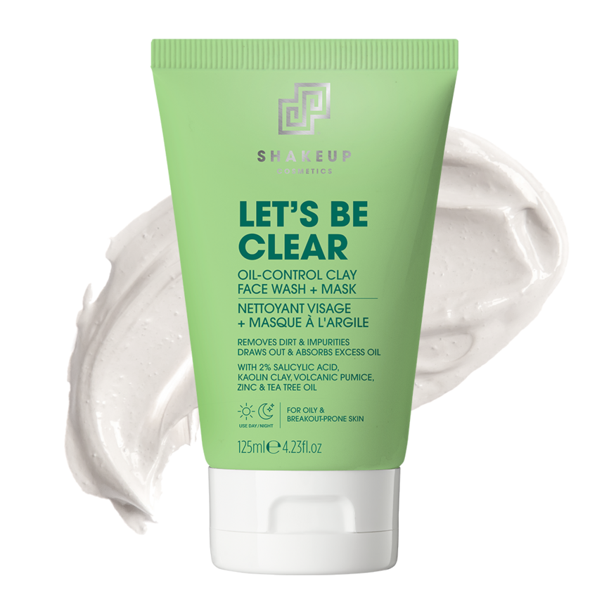 Shakeup Let's Be Clear Oil-Control Clay Face Wash + Mask 125 ml