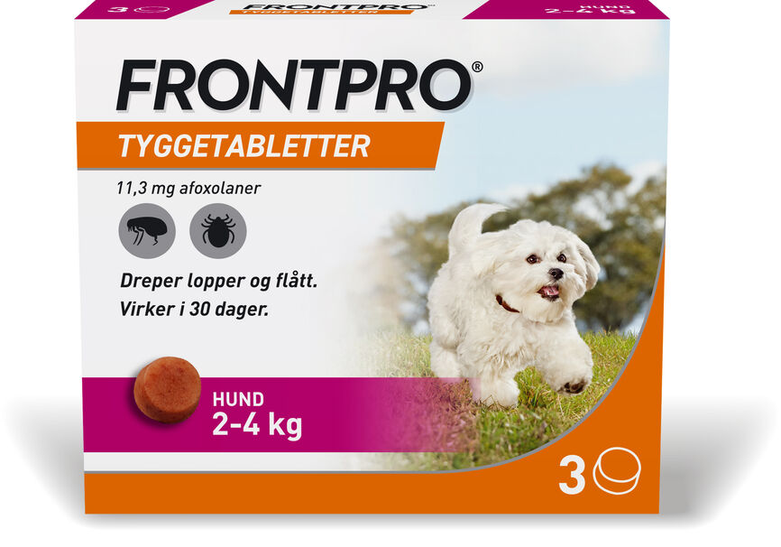 Frontpro vet tyggetablett 11,3 mg til hund 3 stk (blister)