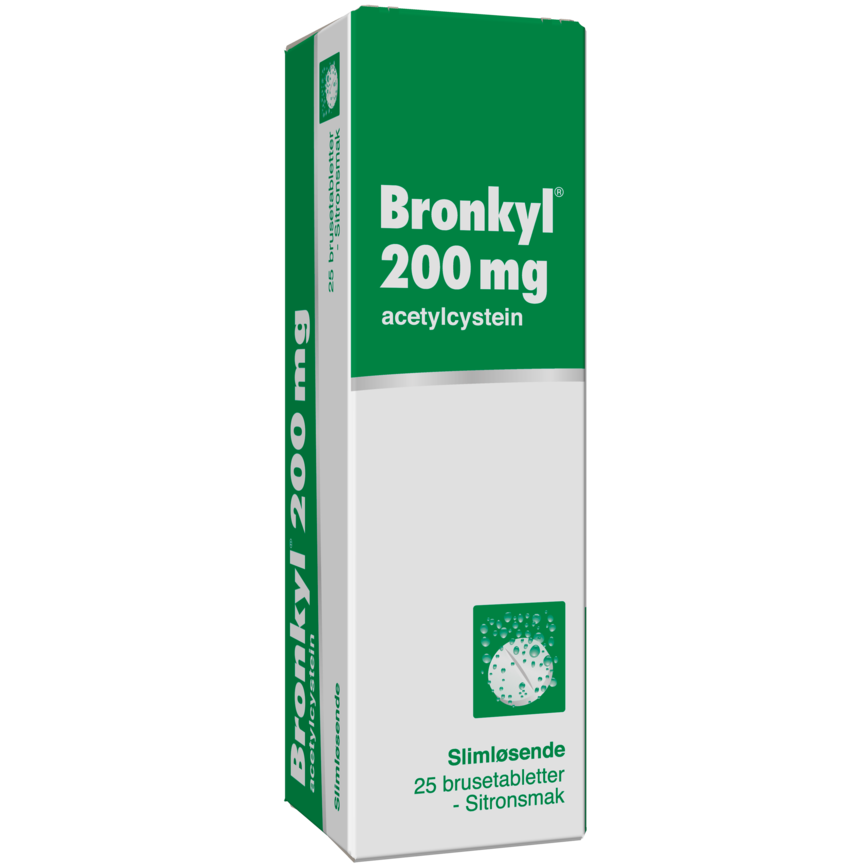 Bronkyl brusetabletter 200mg 25 STK