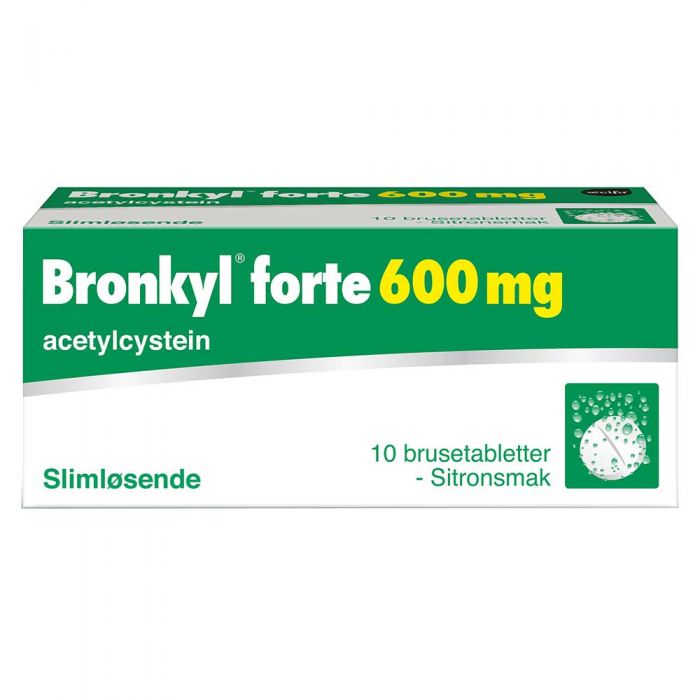 Bronkyl forte brusetabletter 600mg 10 STK