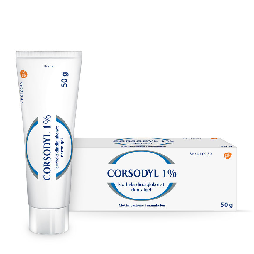 Corsodyl dental gel 1% 50 G