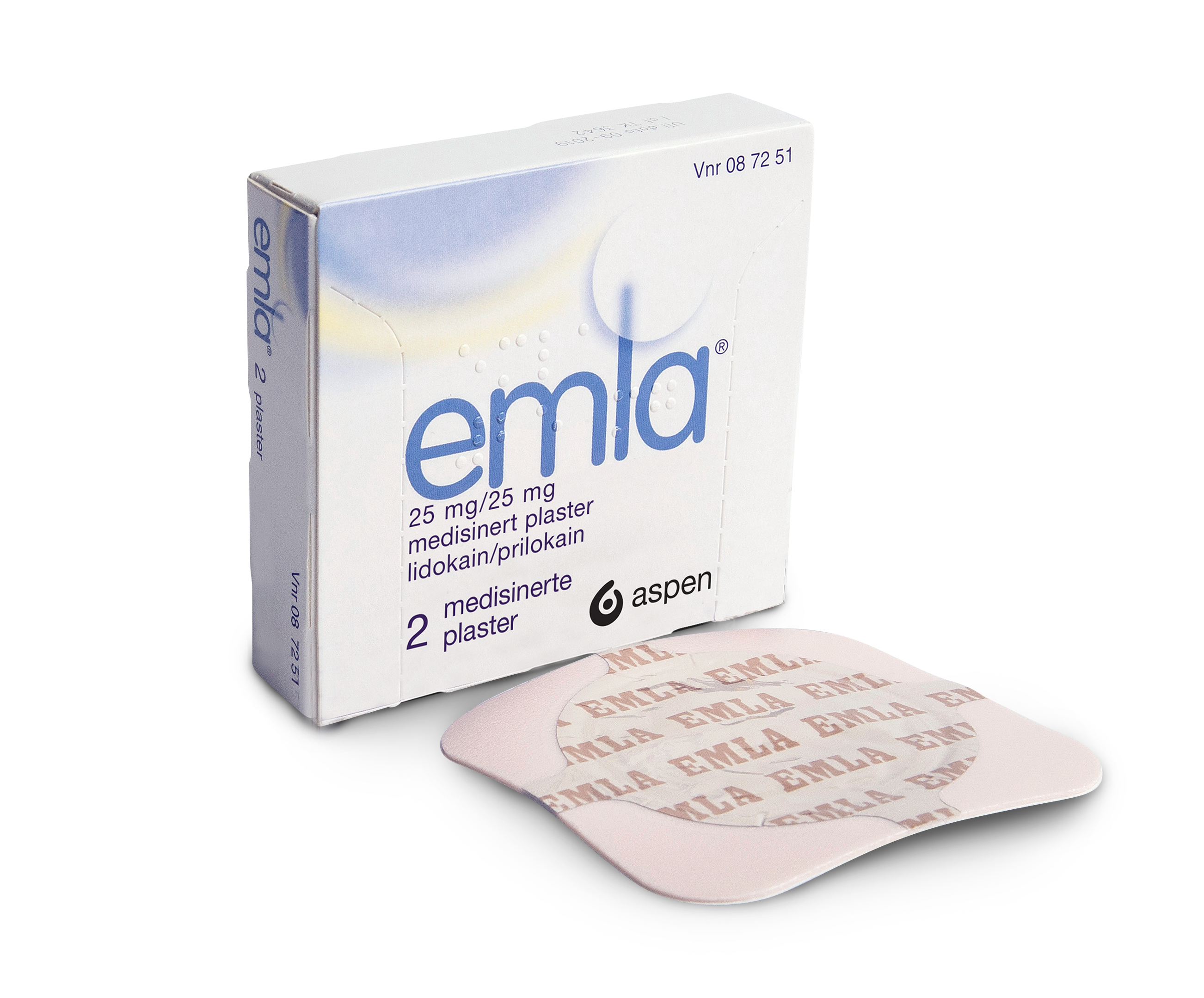 Emla medisin plaster 25/25mg 2 STK