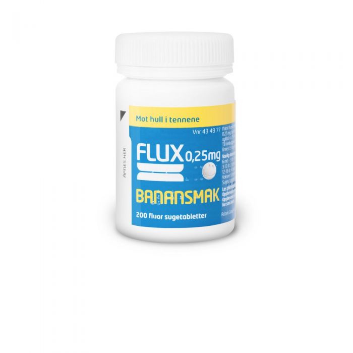 Flux sugetab 0.25mg banan 200 STK