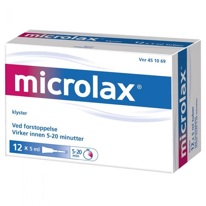 Microlax rektalvæske 12X5 ML