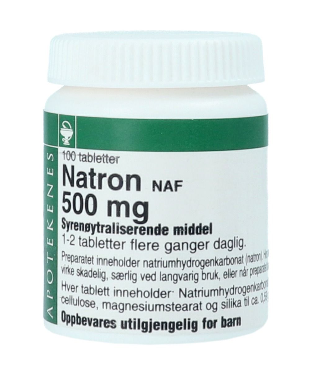 Natron NAF tab 500mg 100 STK