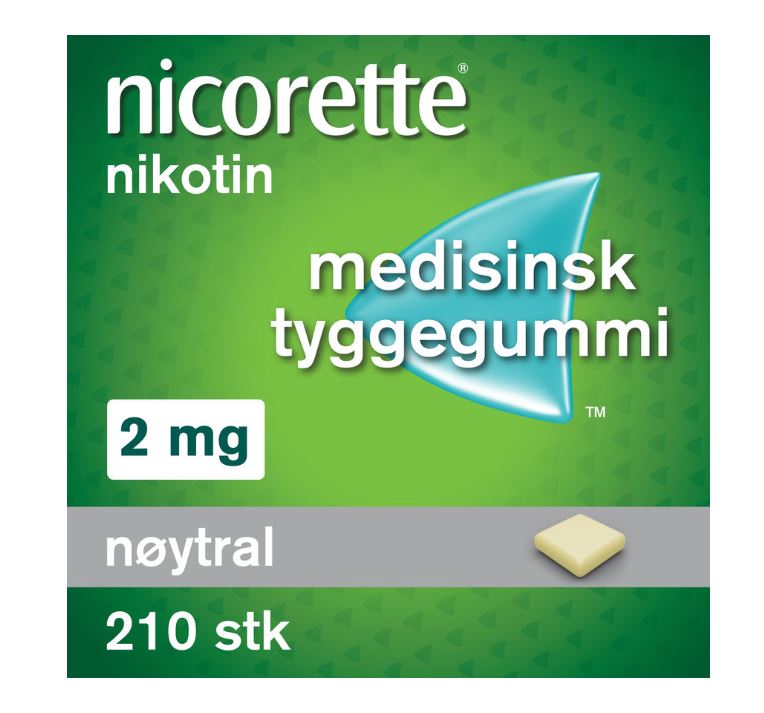 Nicorette Tyggegummi 2mg 210 ENPAC