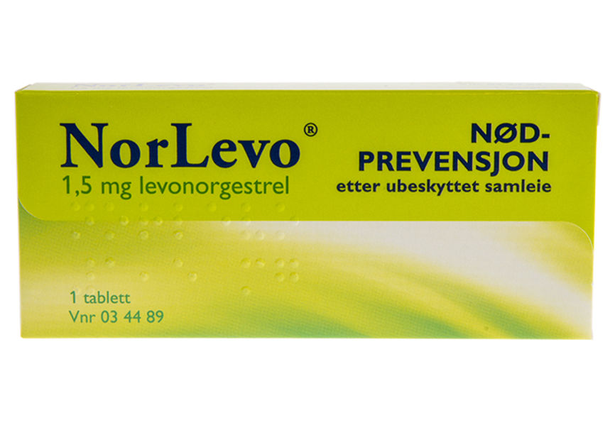 NorLevo 1,5 mg nødprevensjon 1 stk