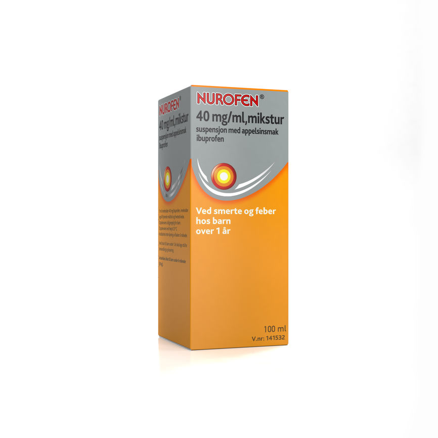 Nurofen 40 mg/ml mikstur appelsinsmak 100 ml