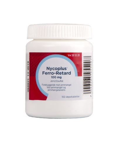 Nycoplus Ferro-Retard depottablett 100mg 100 STK