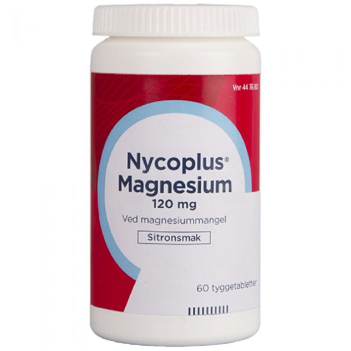 Nycoplus magnesium tyggetablett 120mg 60 STK