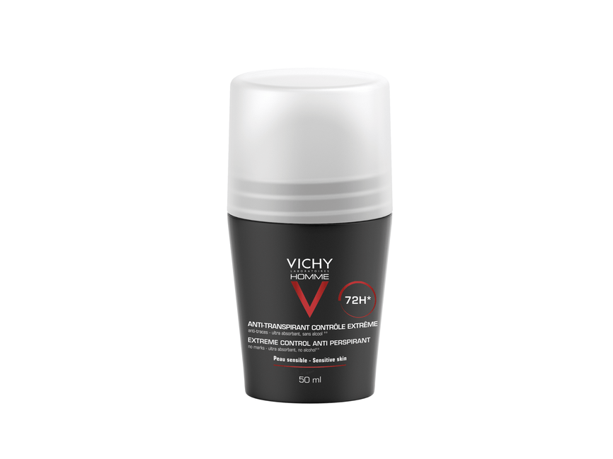 Bilde av en roll-on med Vichy Homme 72h Deo Anti-trace 50 ml