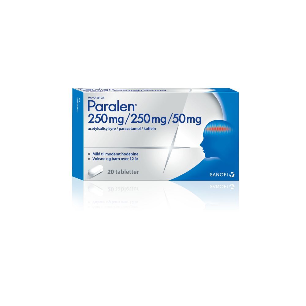 Paralen tab 250/250/50mg 20 ENPAC