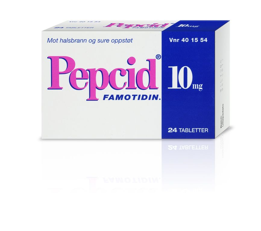 Pepcid 10 mg tabletter 24 stk