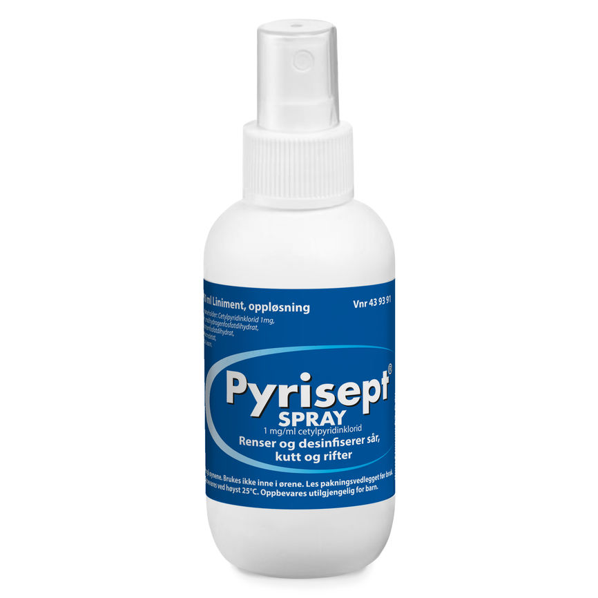 Produktbilde for Pyrisept 1 mg/ml oppløsning spray 100 ml