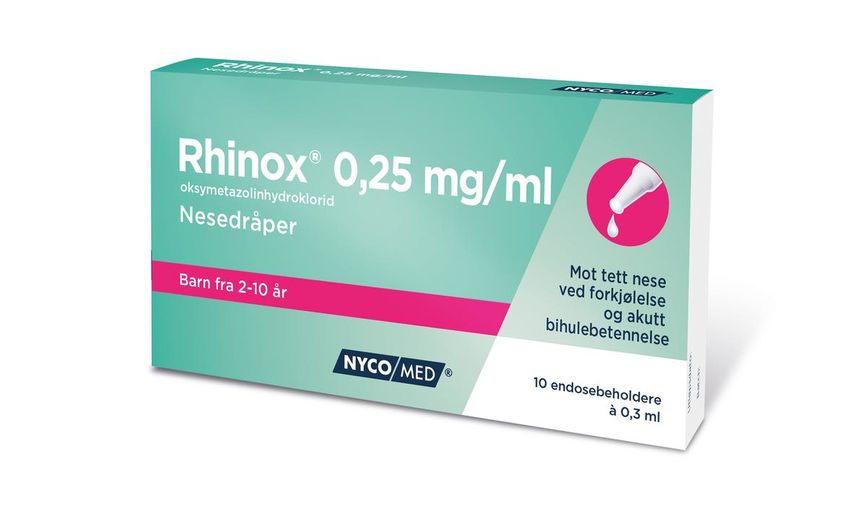 Rhinox 0,25 mg/ml nesedråper 20x0,3 ml