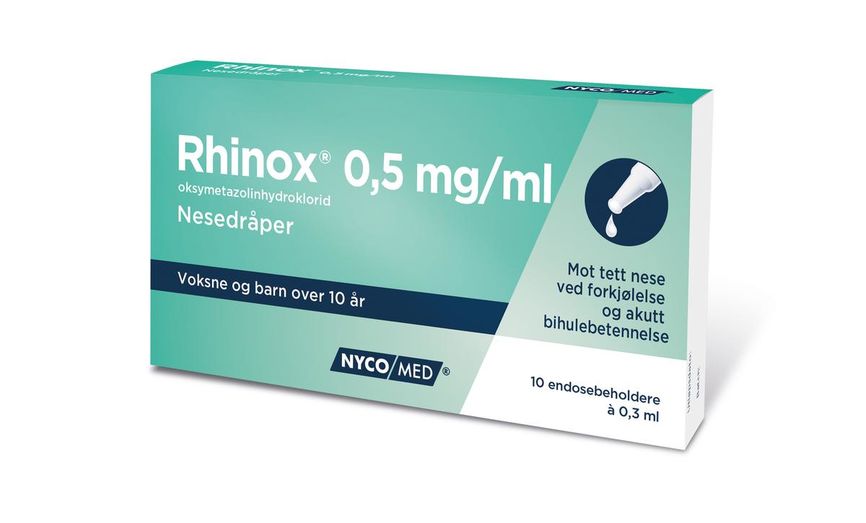 Rhinox 0,50 mg/ml nesedråper 20x0,3 ml