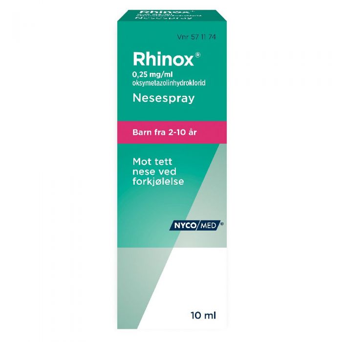 Rhinox 0,25 mg/ml nesespray 10 ml