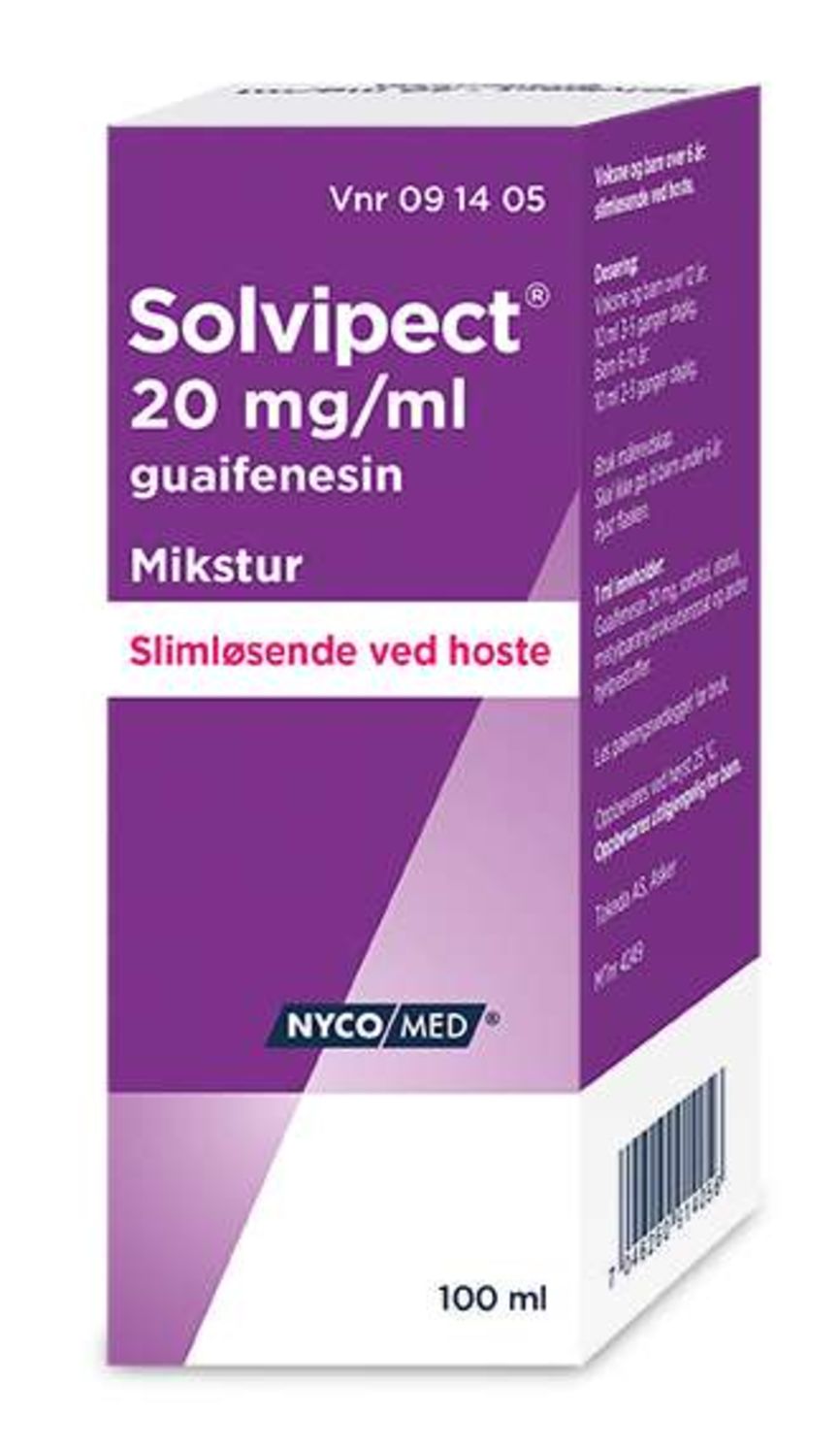 Solvipect 20 mg/ml mikstur 100 ml