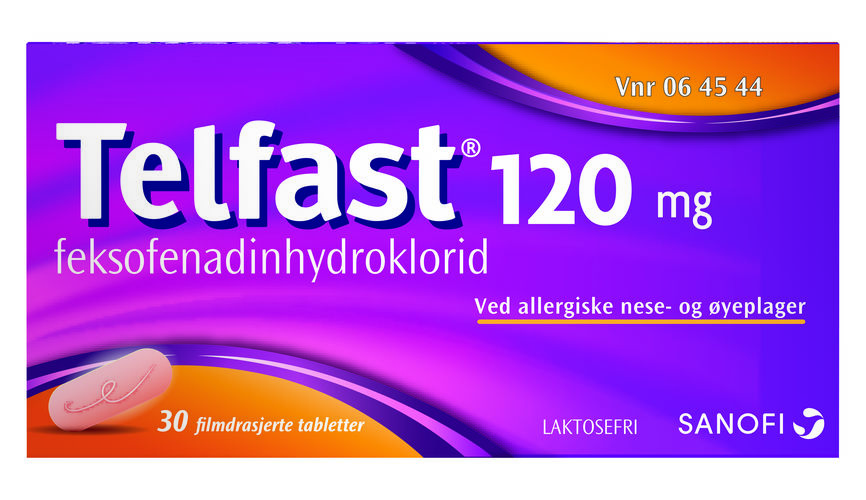 Telfast tabletter 120mg 30 stk.