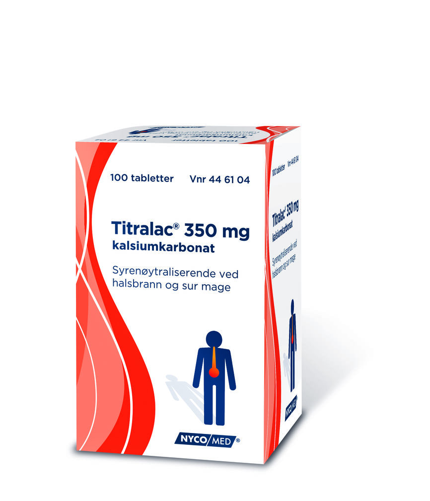 Titralac 350 mg tabletter 100 stk