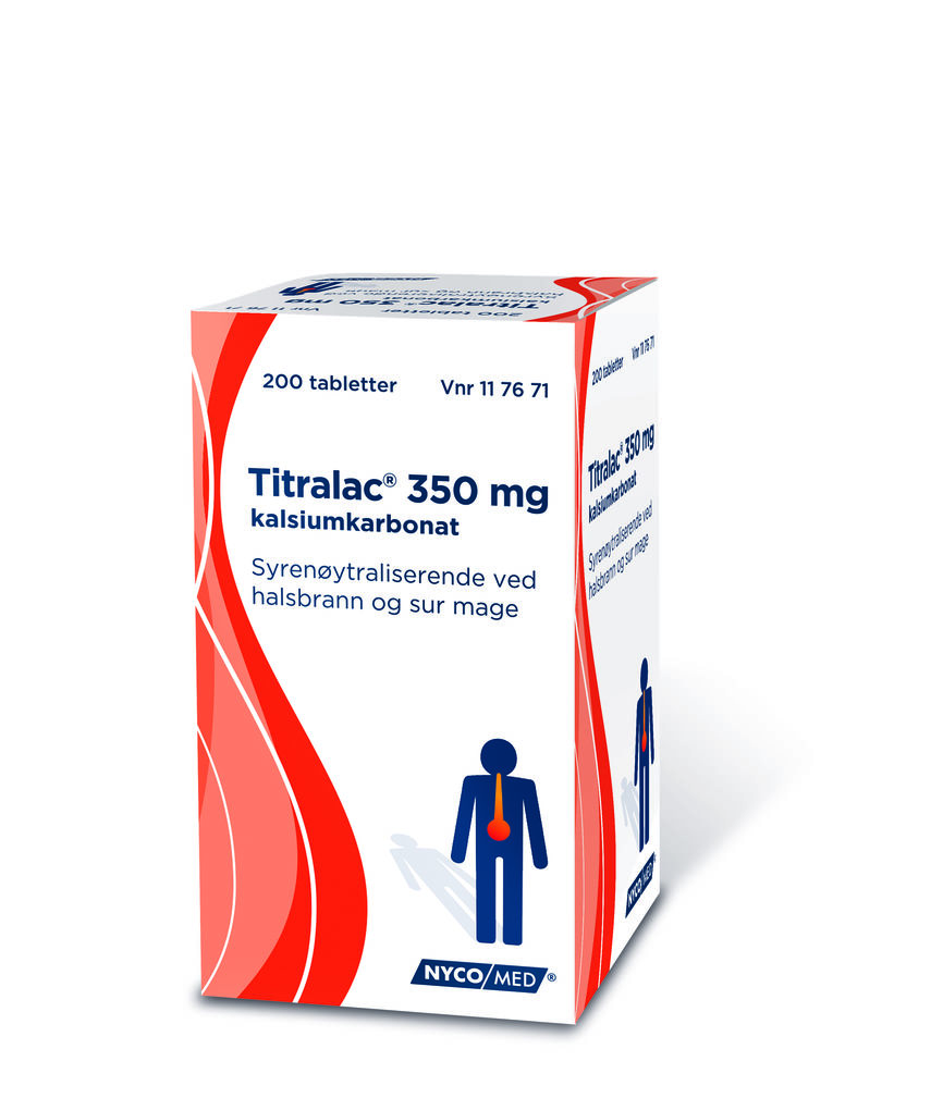 Titralac 350 mg tabletter 200 stk