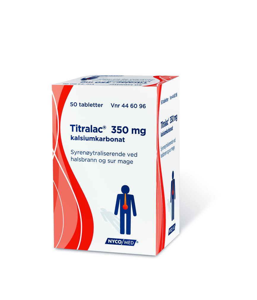 Titralac 350 mg tabletter 50 stk