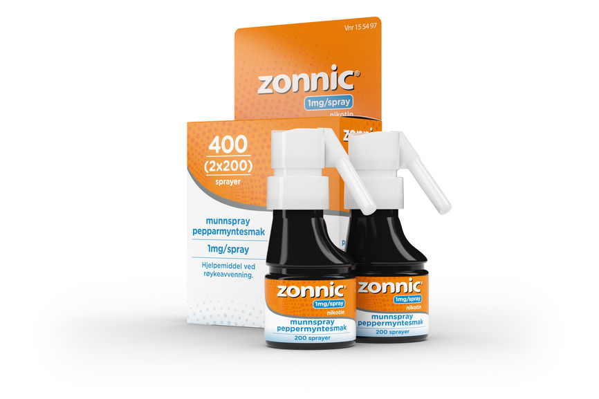 Zonnic 1 mg/dose munnspray peppermynte 400 doser