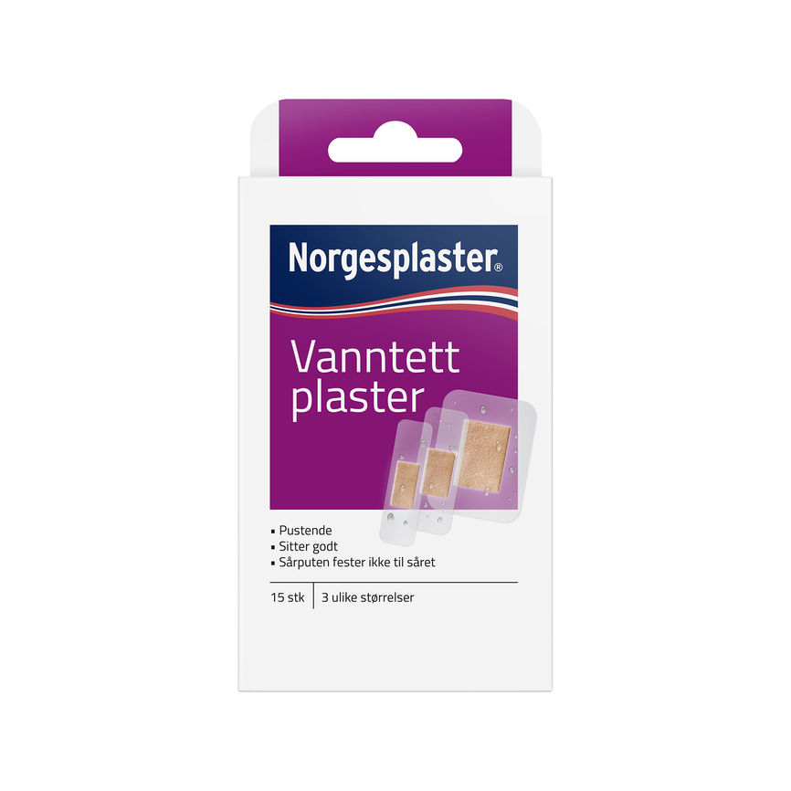 Norgesplaster Vanntett plaster 15 stk