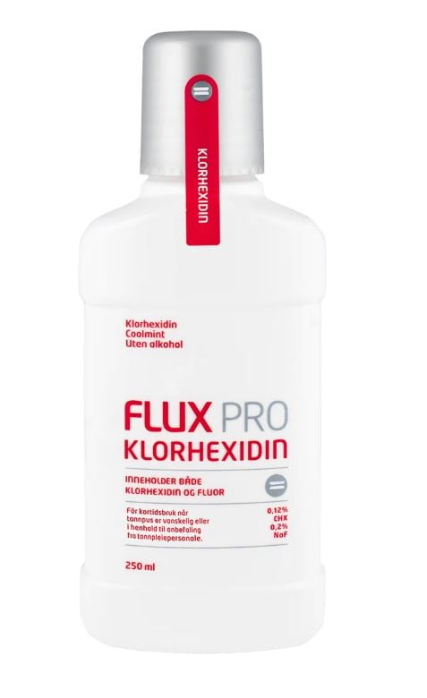 Flux munnskyll med klorhexidin og fluor 250 ml