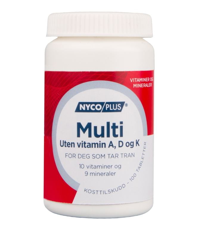 Nycoplus Multi uten A-, D- og K-vitamin 100stk