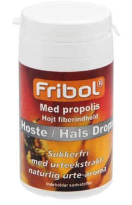 Fribol hoste/hals propolis u/sukker 60 g