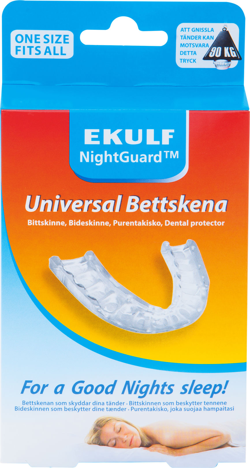 Produktbilde for Ekulf Nightguard biteskinne