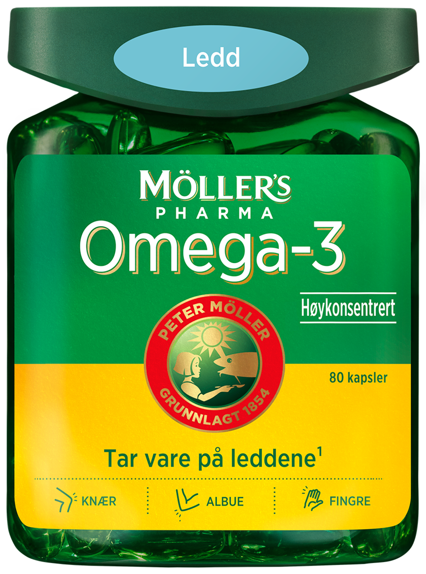 Møllers Omega-3 ledd 80 kapsler