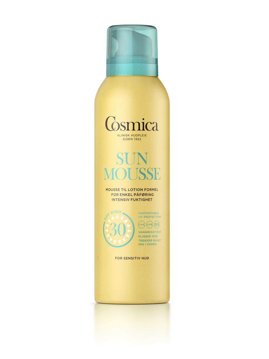 Cosmica Sun Body Mousse SPF30 uten parfyme 150 ml