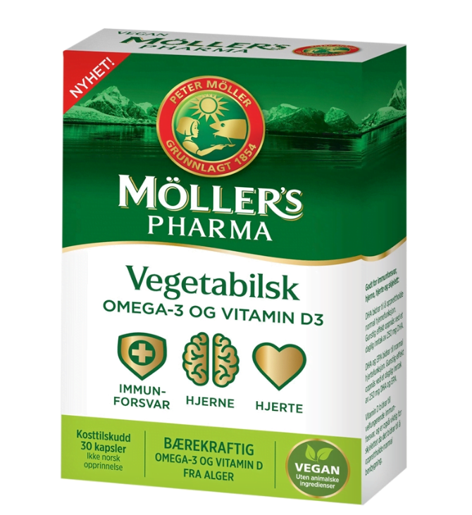 Møllers Pharma Vegetabilsk Omega-3 og Vitamin D3