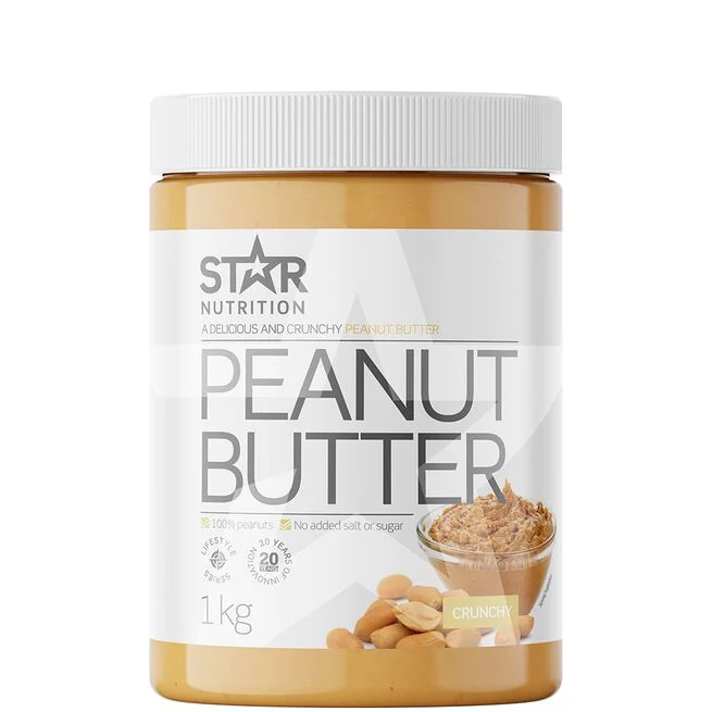 Star Nutrition Peanøttsmør 1 kg Crunchy