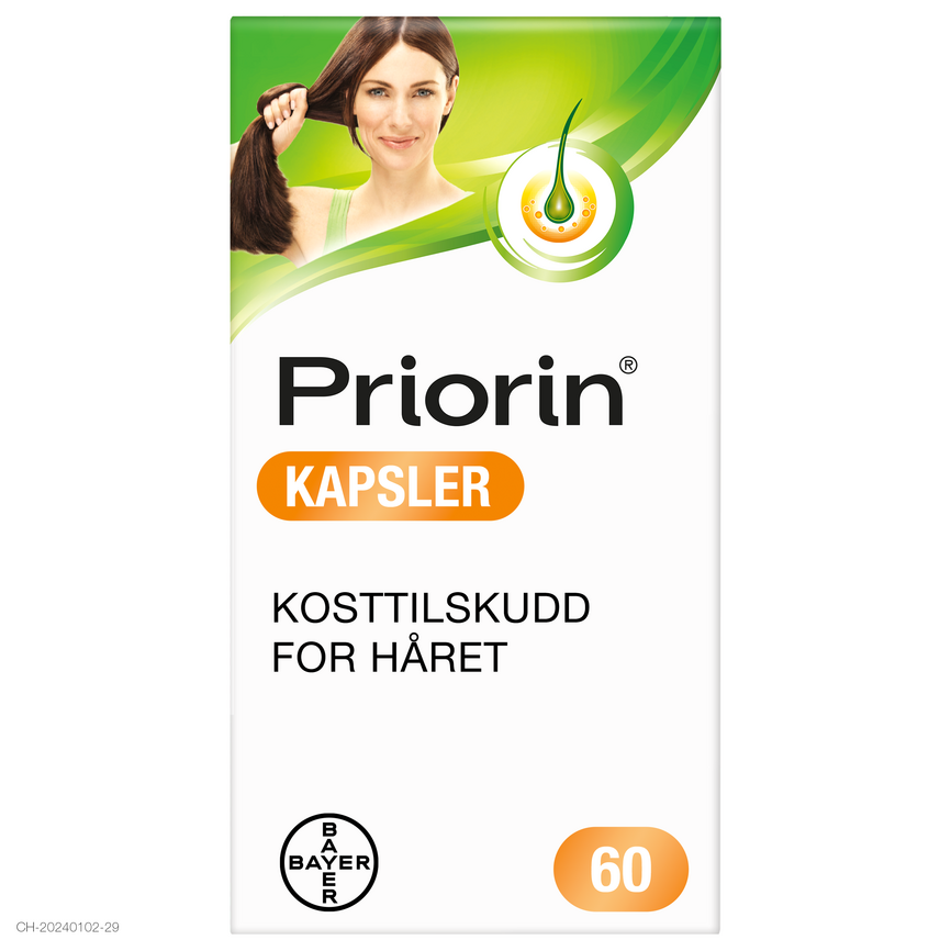 Priorin kosttilskudd kapsler 60 stk