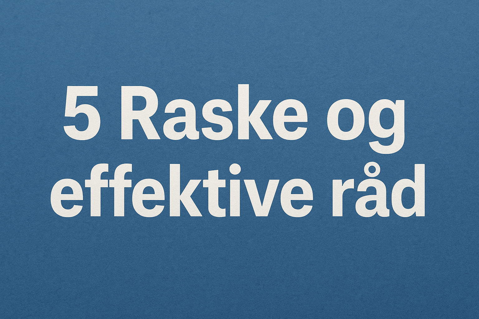 Hva hjelper mot forstoppelse NÅ? 5 Raske og effektive råd
