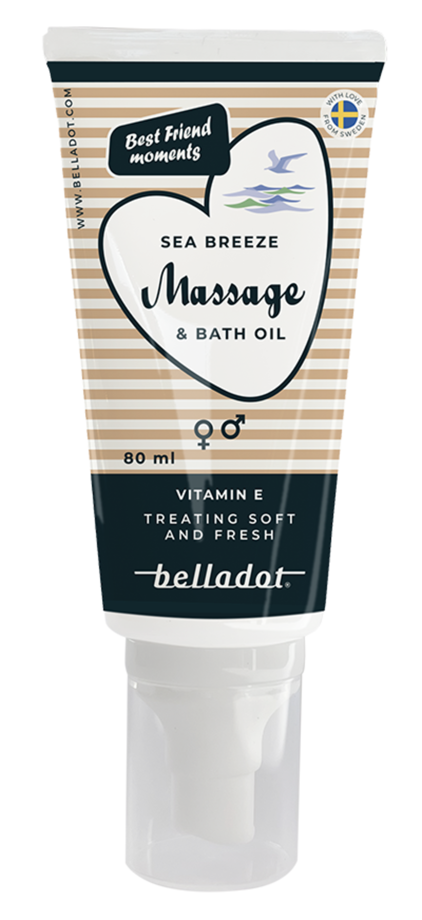 Belladot Seabreeze massasje- og badeolje 80 ml