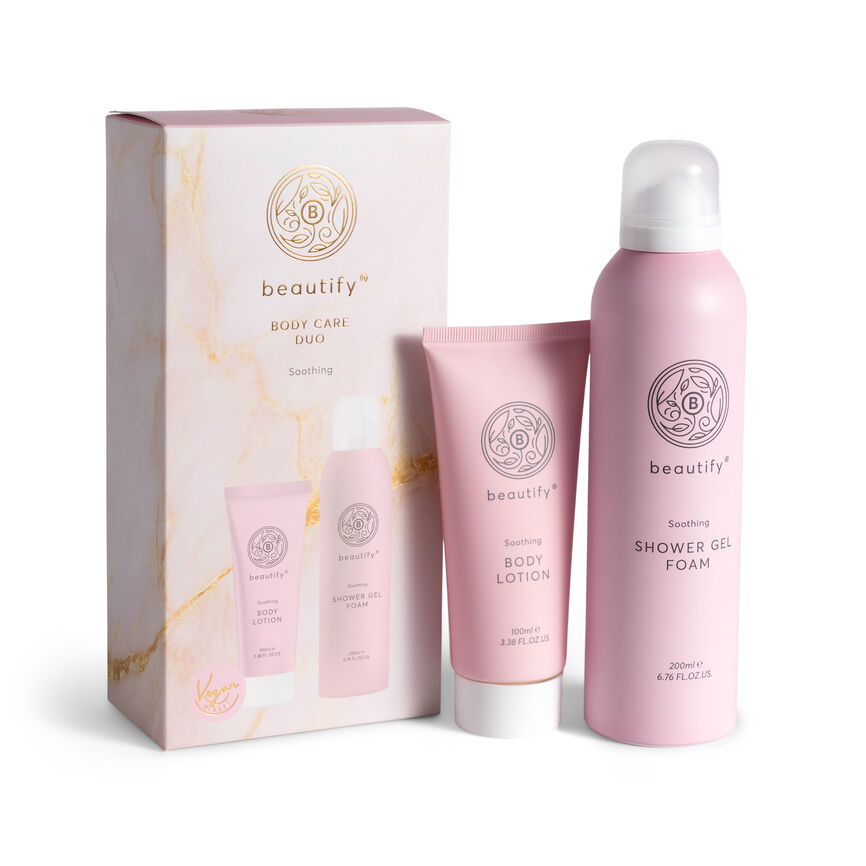 Beautify gavesett med dusjskum og bodylotion