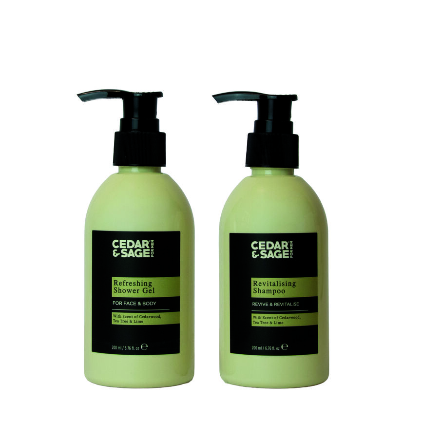 Cedar & Sage Men Refreshing Shower gavesett