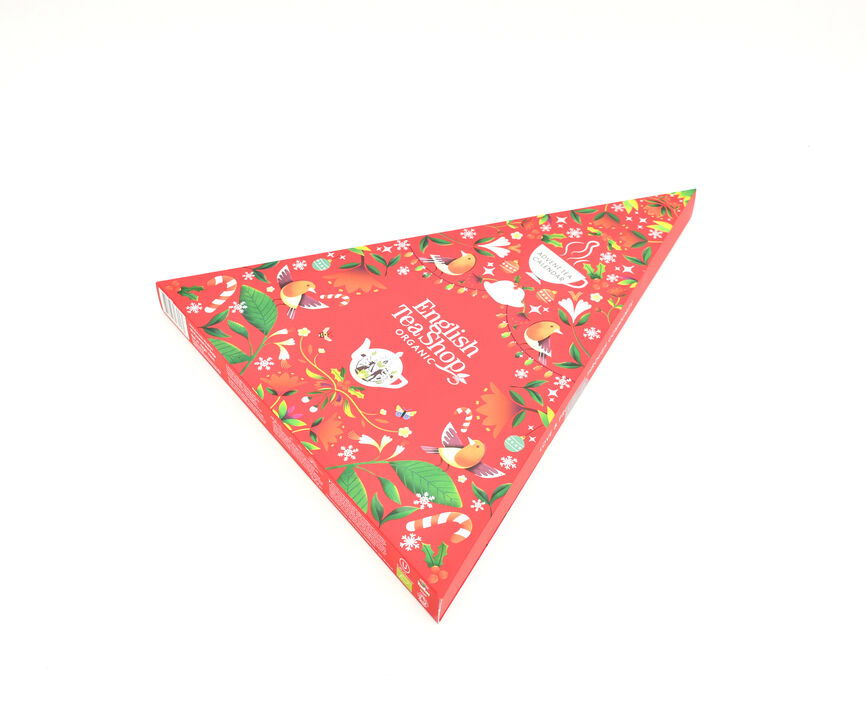 English Tea Shop Advent Calendar Triangel rød 25 stk